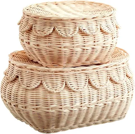 Eco-Friendly Handwoven Seagrass Storage Basket